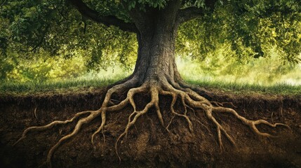 Wall Mural - Tree Roots