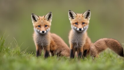 Wall Mural - red fox vulpes