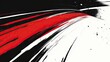 © Ilmi - Abstract racing design, red white and black color scheme, speed lines, minimalism, grainy texture
