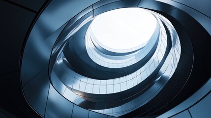 Poster - Abstract 3D architectural circle concept