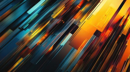 Poster - Abstract linear background design
