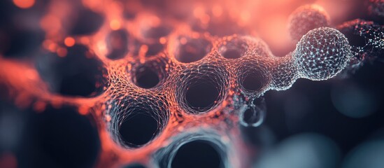 Poster - Abstract interconnected circles forming a network