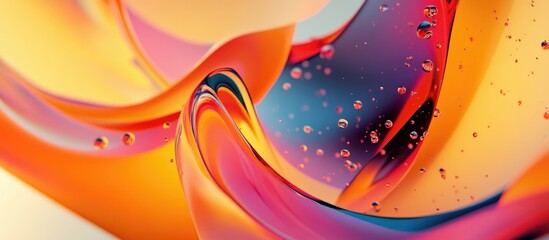 Poster - Vibrant abstract design with dynamic shapes and colors creating an energetic and modern aesthetic suitable for various creative projects