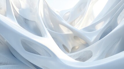 Poster - Abstract Concept of White Architectural Design 3D Rendered Illustration