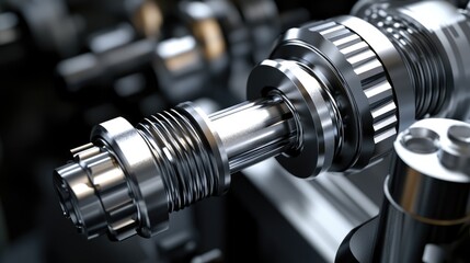 Poster - Screw tap in a metalwork process showcasing precision engineering and machining techniques Ideal for industrial or manufacturing contexts