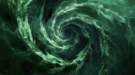 Wall Mural - Abstract green toned fractal design A versatile element suitable for book covers presentation layouts and background imagery Digital collage and raster artwork