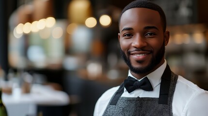 Wall Mural - a man in a bow tie and vest smiling