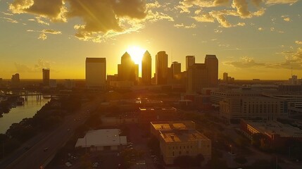 Wall Mural - Golden Hour Skyline