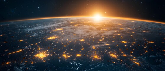Poster - digital connectivity and globalization concept highlighting remote work communication and internatio