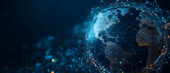 Poster - photography concept depicting global governance managing the impact of technology on globalization w