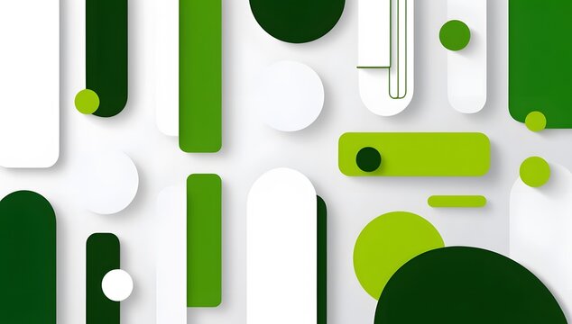 white and lime green color combination flat modern background or layout