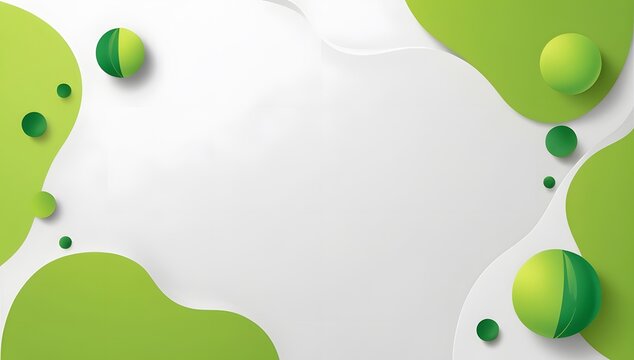 white and lime green color combination flat modern background or layout