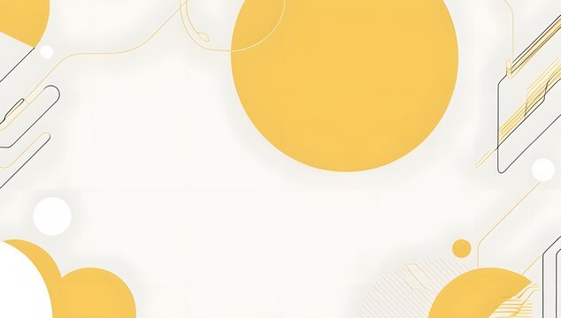 white and yellow color combination flat abstract modern background