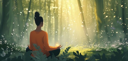 Canvas Print - Serene Forest Meditation