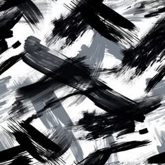 Sticker - Abstract Brushstrokes: Dynamic and Contemporary Wallpaper Pattern