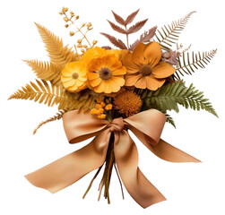 Wall Mural - Elegant autumn floral bouquet