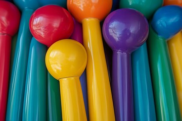 Sticker - colorful wooden spoons