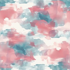 Canvas Print - Abstract Watercolor Serenity: Repeatable Artistic Pattern