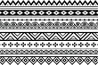 © Rony - hand drawn border Ethnic for fabric patterns vector illustration