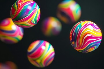 Canvas Print - colorful easter eggs on black