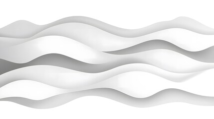 Aufkleber - Abstract White Waves Background