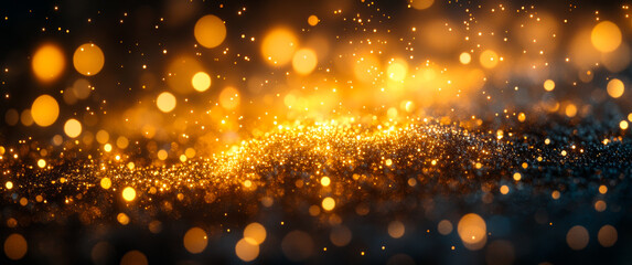 A bright orange background with a lot of sparkles. The sparkles are scattered all over the background, creating a sense of movement and energy. Scene is lively and festive