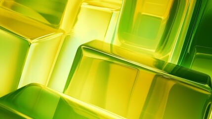 Canvas Print - Background of amorphic natural Abstract glass, light green colors. Neural network ai generated art
