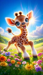 Wall Mural - Giraffe