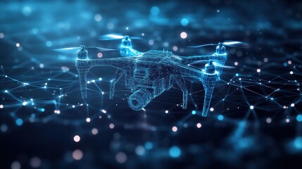 Drone in a Network of Lights