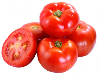 Wall Mural - tomato isolated on white background