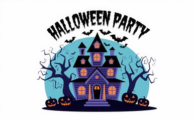 Wall Mural - Halloween party
