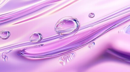 Poster - This background illustration features a pink and purple liquid swirl background. Gradient wave curve flow motion wallpaper, creative dynamic vibrant paint backdrop, soft wavy transitions.