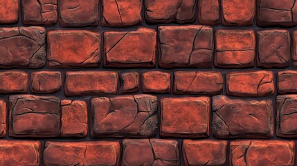 Poster - This is an old brick wall texture background. Retro vintage grunge concrete structure, wallpaper construction material, cement stone pattern surface backdrop, an aged masonry facade.