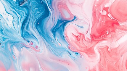 Poster - Background illustration of pink and blue colors abstract liquid swirl. Wave curve motion wallpaper, vibrant fluid mix art, creative dynamic vibrant paint backdrop, soft wavy transition.
