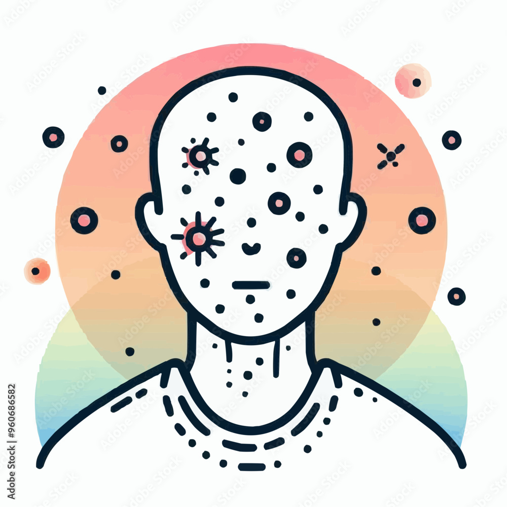 stock-vektorgrafik-acne-psoriasis-eczema-vitiligo-alopecia