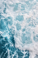 Wall Mural - Close-up image of blue ocean water