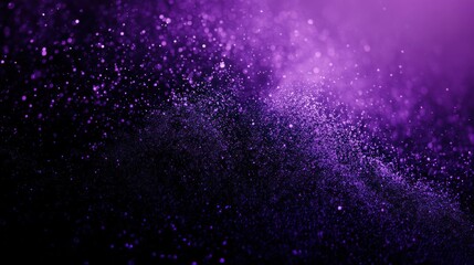 Aufkleber - A mesmerizing swirl of purple particles creates a dreamlike atmosphere, evoking wonder and tranquility.