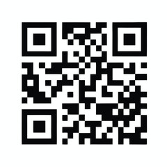 qr code vector illustration silhouette, isolated white background,