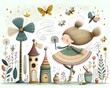 "Fantasías de Ensueño: Aventura Ilustrada".