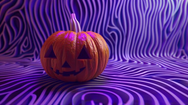 halloween pumpkin from asmr line graphics.