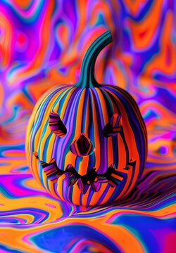 halloween pumpkin from asmr line graphics.