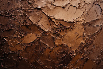 A brown textured surface with a rough, earthy feel, resembling natural clay, with subtle variations in tone across the surface.