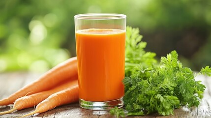 Sticker - Fresh Carrot Juice with Carrot Greens