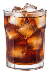 Canvas Print - PNG A glass of coke on the white background