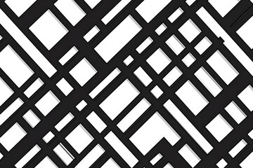 Poster - A close-up shot of a black and white square pattern, great for design or decoration inspiration