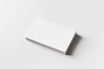 Poster - A stack of white cards placed on a flat surface, perfect for note-taking or crafting