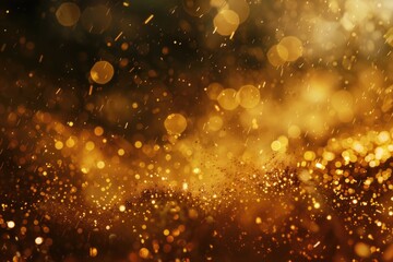 Aufkleber - A blurry image of a golden background with warm tones