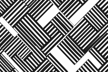 Sticker - A simple black and white checkered pattern made up of squares