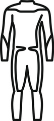 Poster - simple outline icon of a diving suit for professional divers, perfect for websites and apps