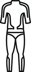 Poster - diving suit is protecting the body from cold water while practicing spearfishing or scuba diving